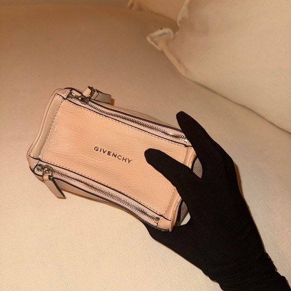 Givenchy Pandora Blush Leather Wristlet with Chain - Picture 7 of 9